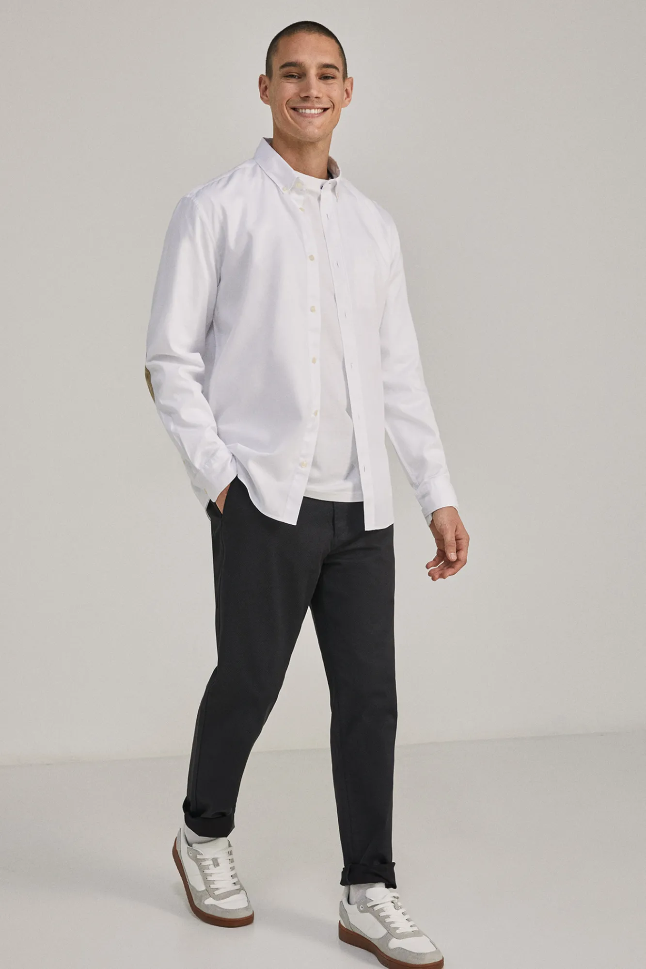 * Camisa Dobby Color Blanco