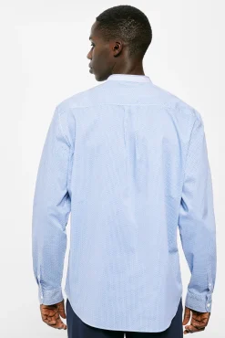 * Camisa Dobby Mao Azul Medio Hot