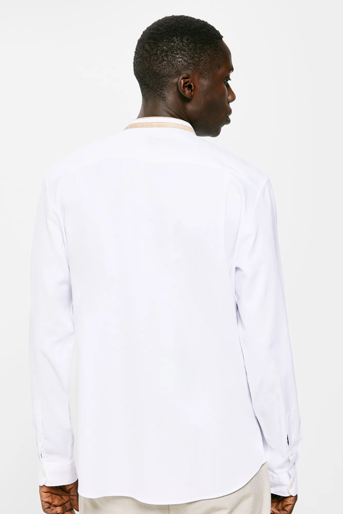* Camisa Dobby Mao Blanco Discount
