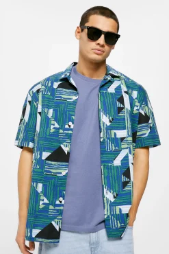 * Camisa Estampada Verde