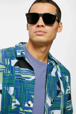* Camisa Estampada Verde