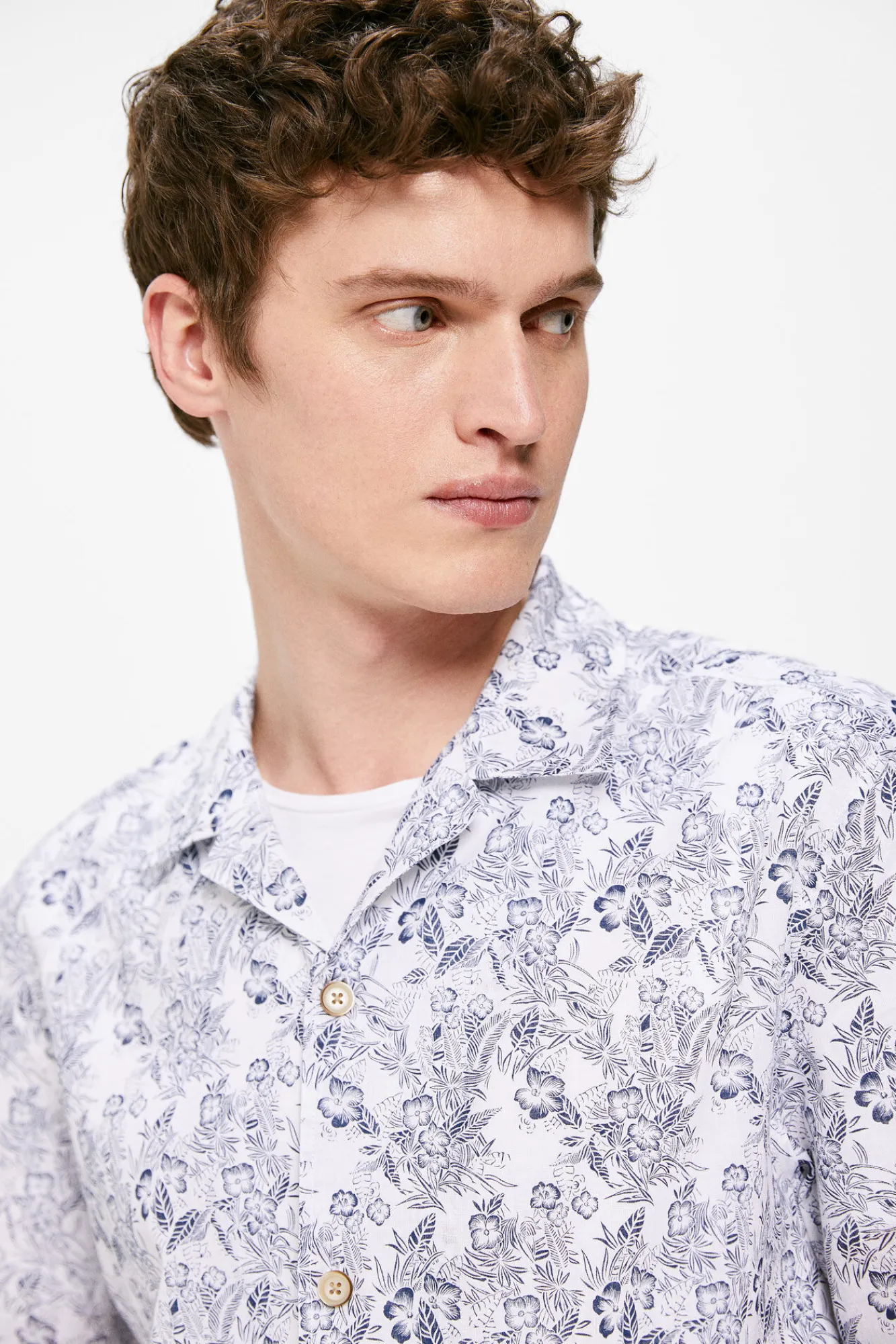 * Camisa Estampada Azul Medio Best