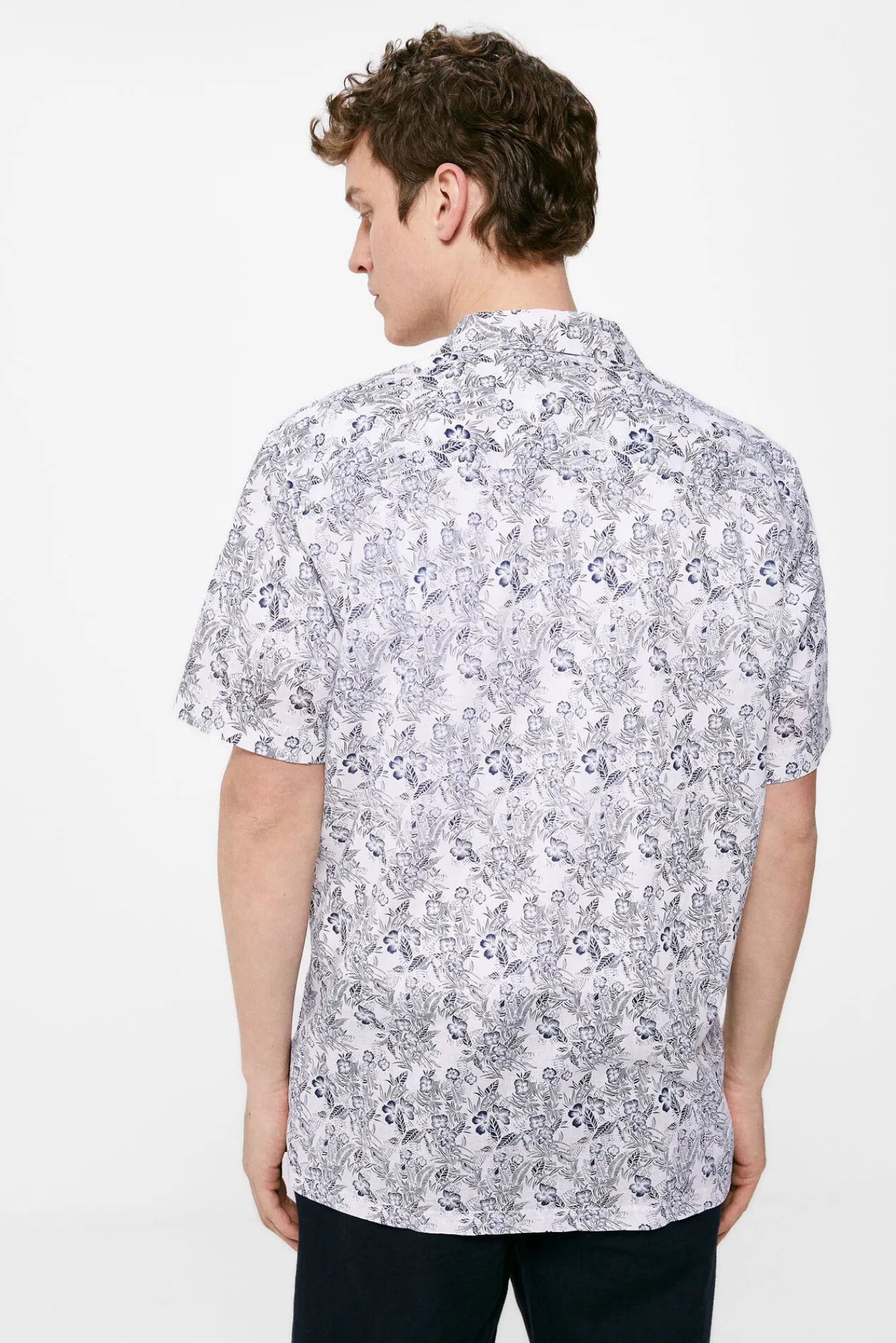 * Camisa Estampada Azul Medio Best