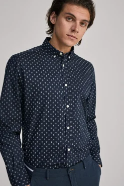 * Camisa Estampada Azul Oscuro Best