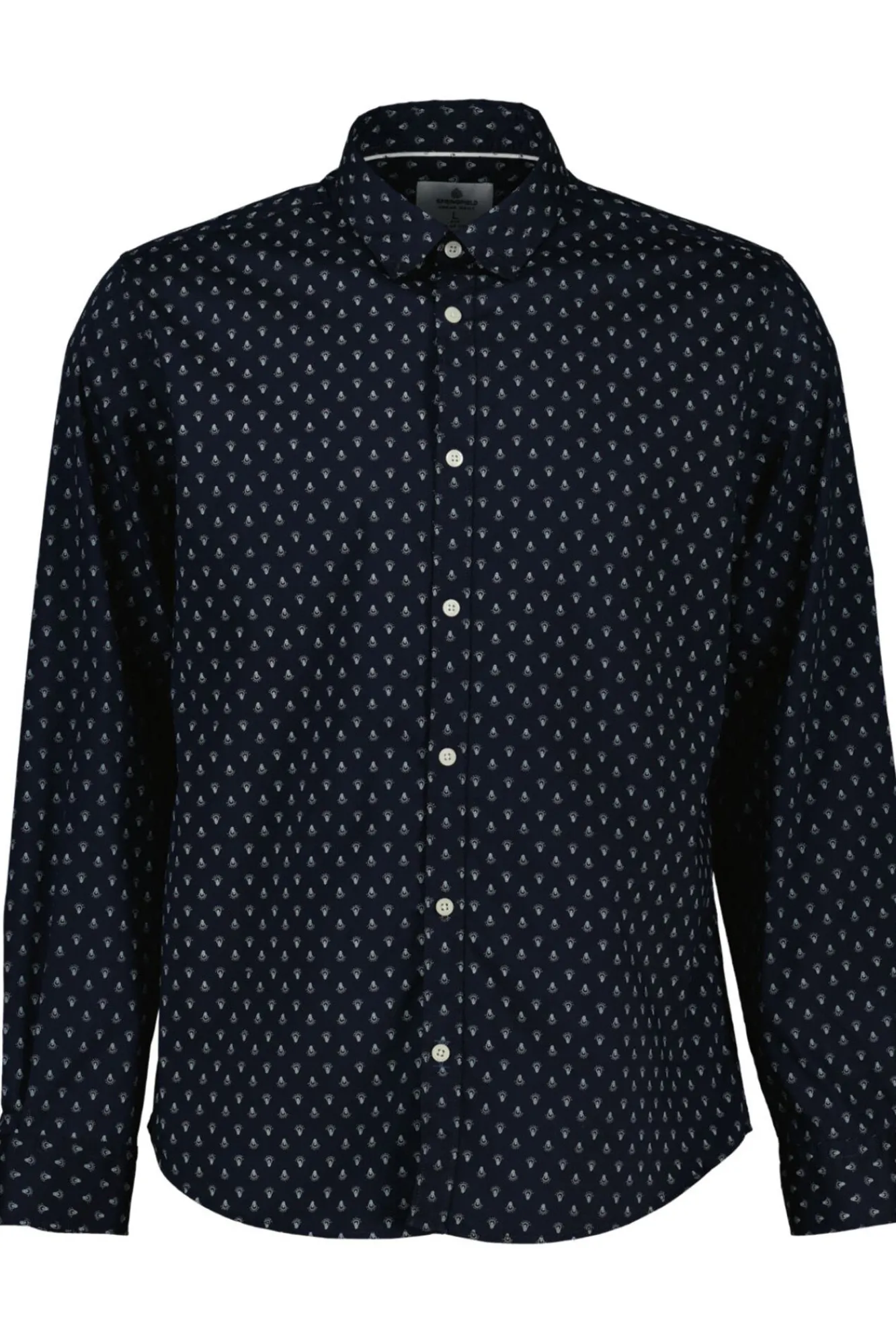 * Camisa Estampada Azul Oscuro Best