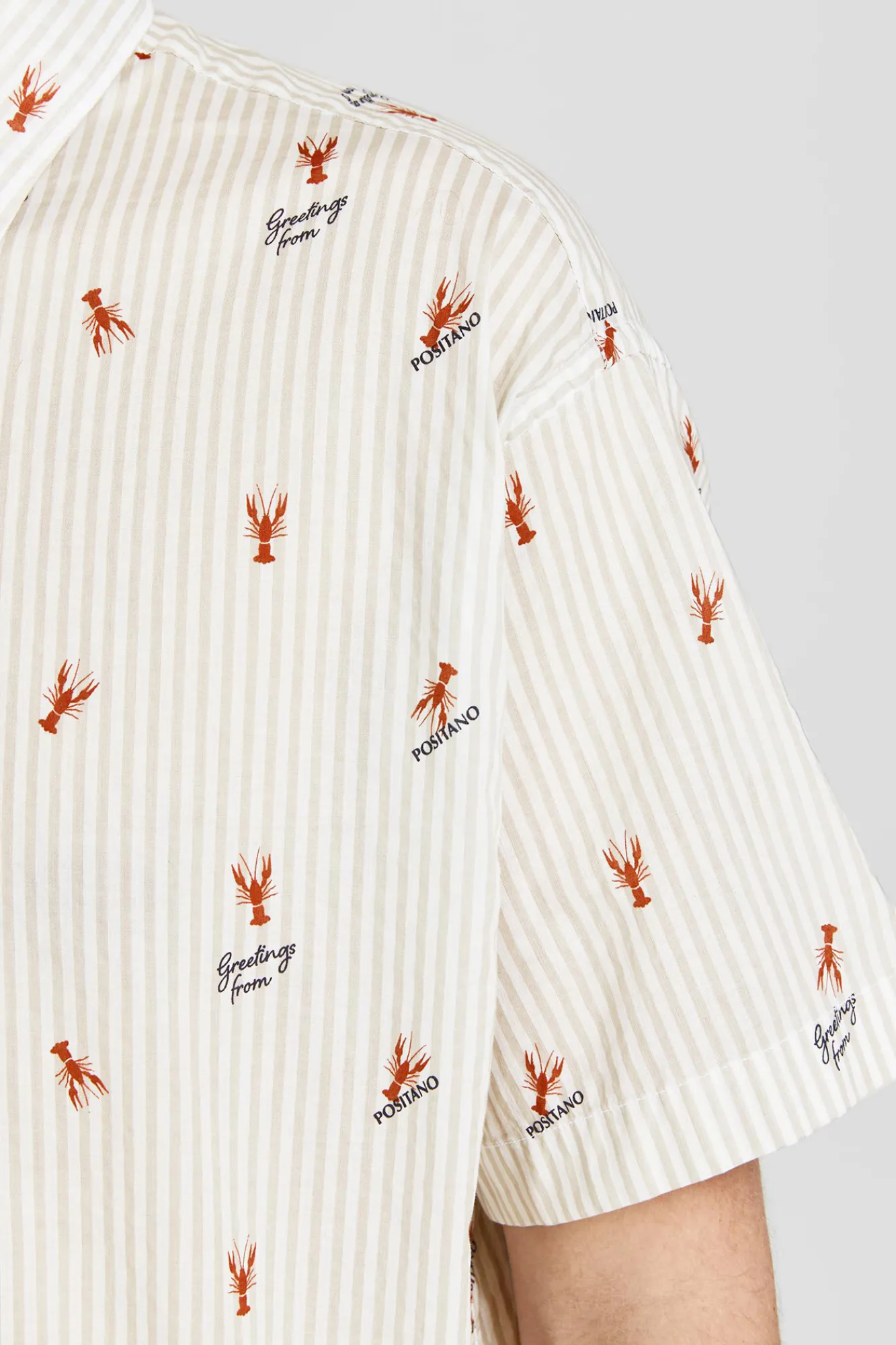 Jack & Jones Camisa Estampada Algodon Blanco Online