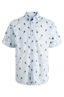 Jack & Jones Camisa Estampada Algodon Azul Claro Outlet