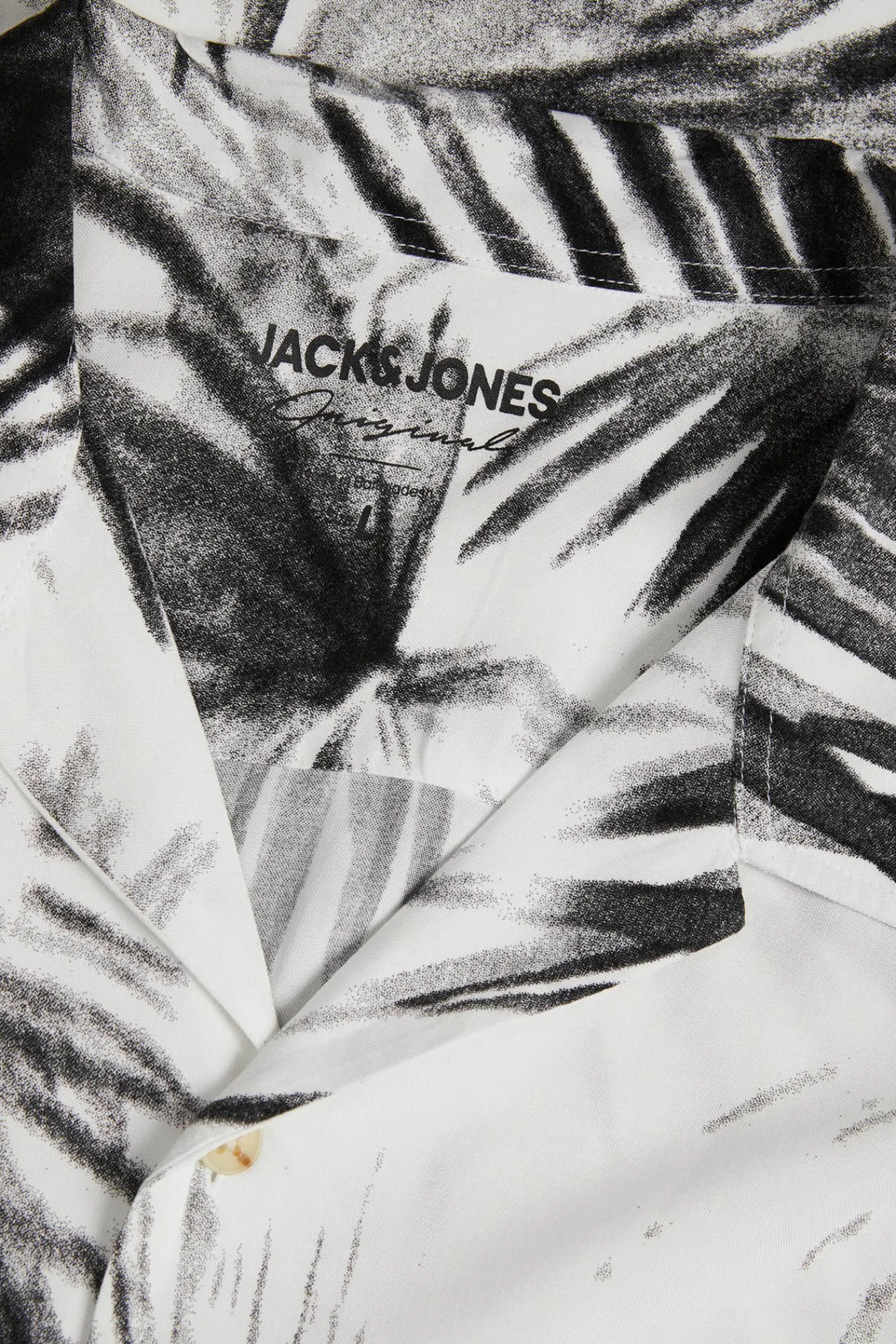 Jack & Jones Camisa Estampada Manga Corta Blanco Sale
