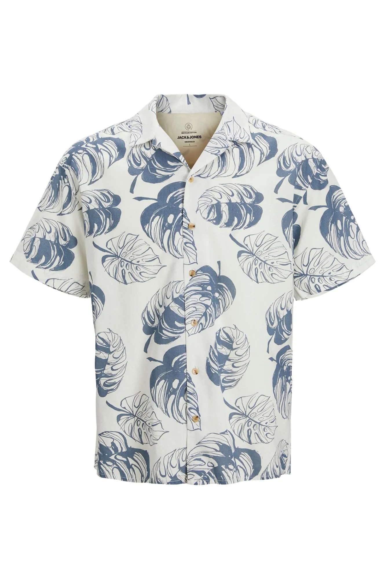 Jack & Jones Camisa Estampado Floral Blanco Discount