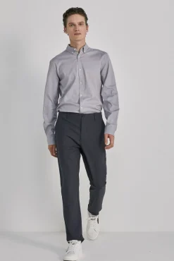 * Camisa Estructura Gris Oscuro Online