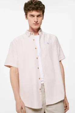 * Camisa Estructura Color Beige Medio Discount