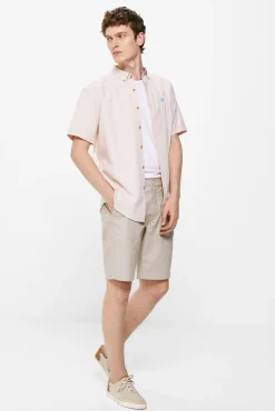 * Camisa Estructura Color Beige Medio Discount
