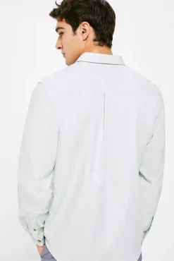 * Camisa Estructura Color Estampado Verde Outlet