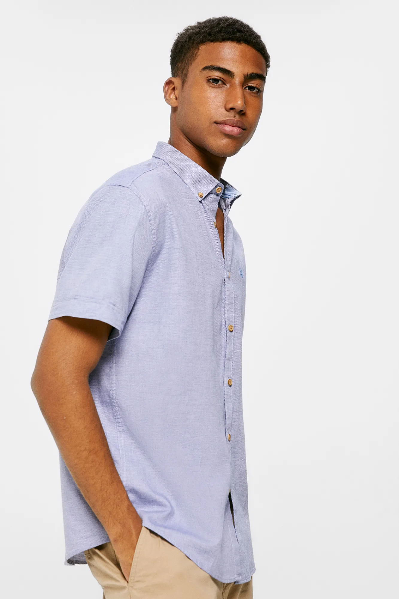 * Camisa Estructura Color Azul Outlet