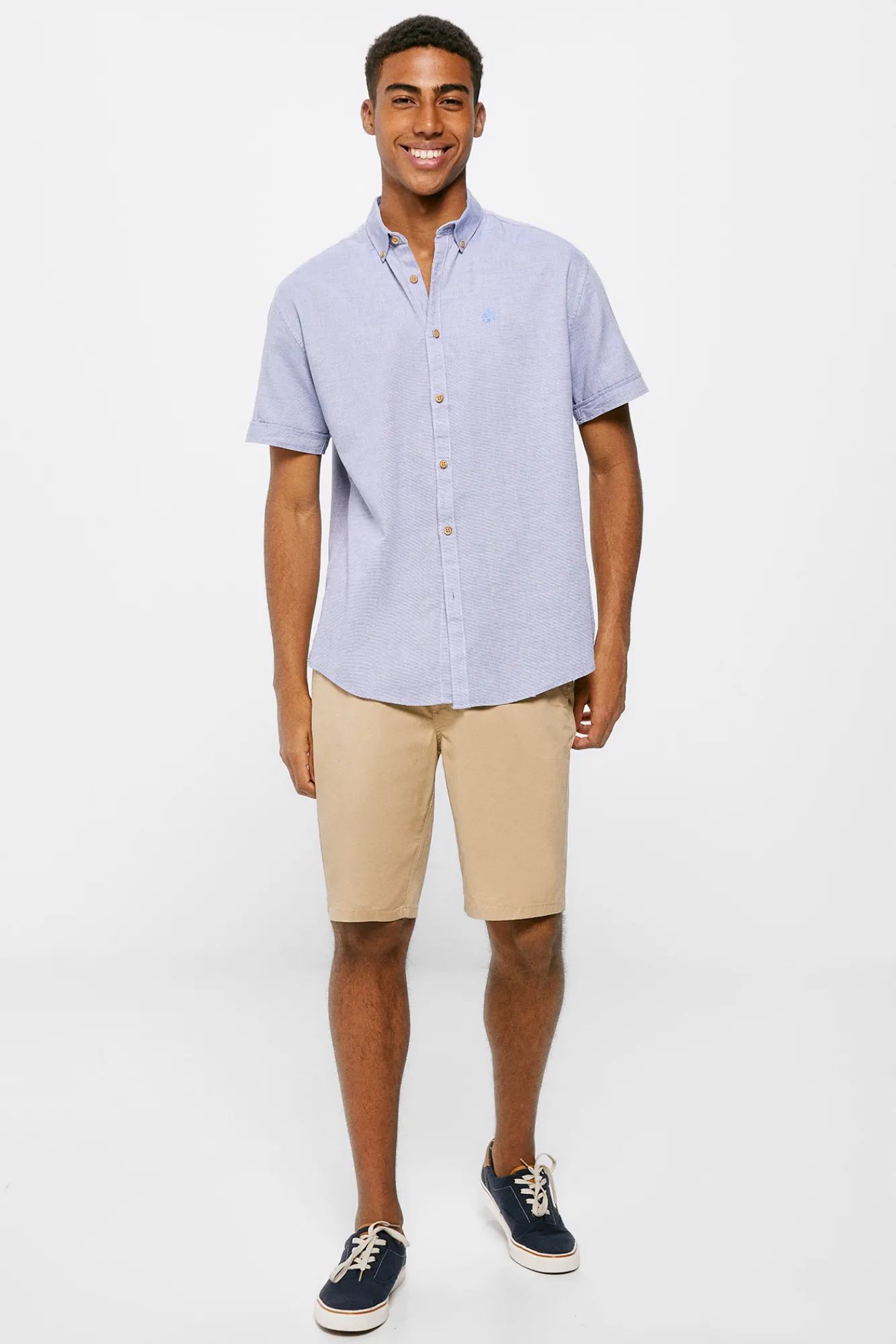 * Camisa Estructura Color Azul Outlet