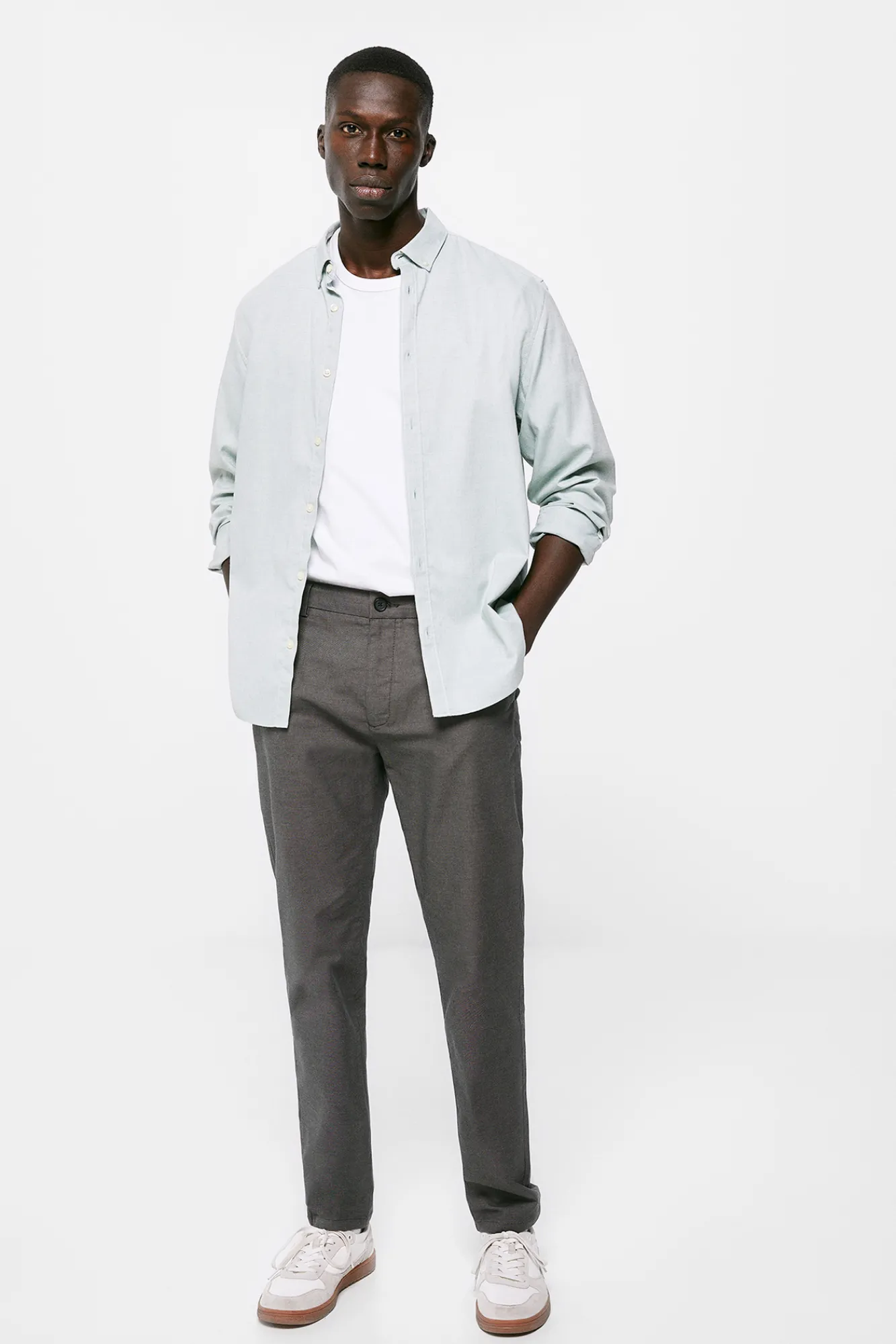 * Camisa Estructura Color Verde Clearance