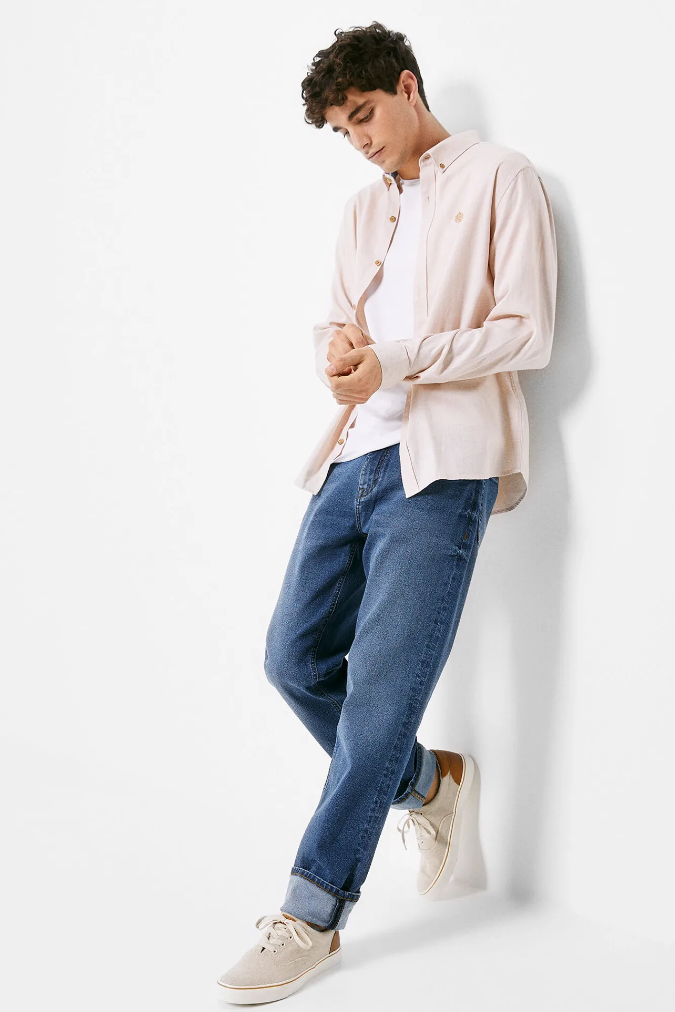 * Camisa Estructura Color Turquesa Hot