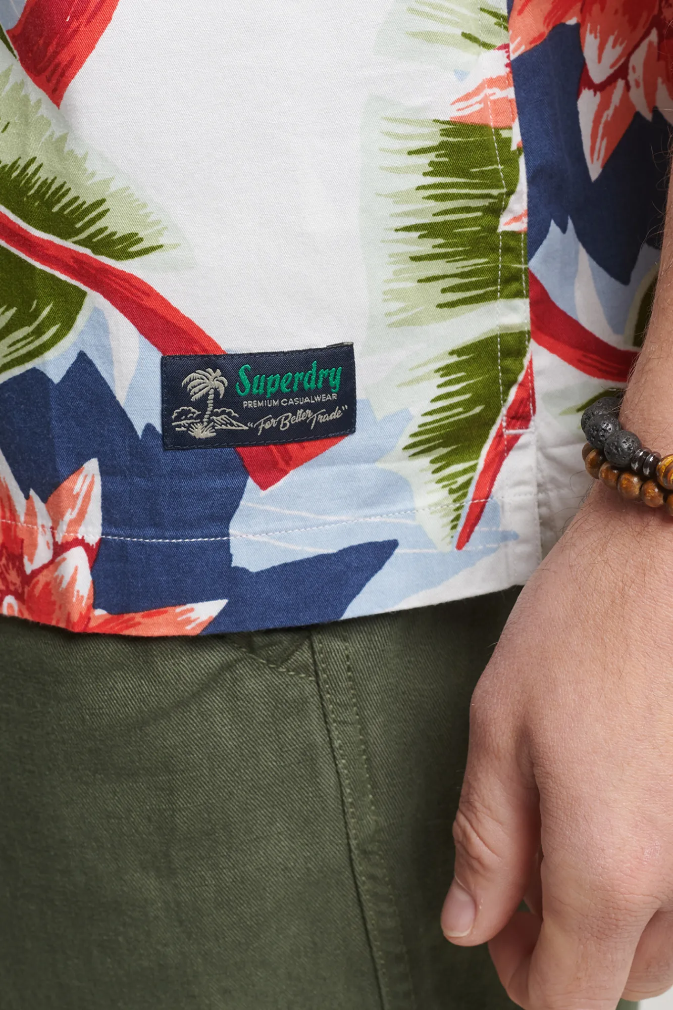 Superdry Camisa Hawaiana De Manga Corta Vintage Blanco Best