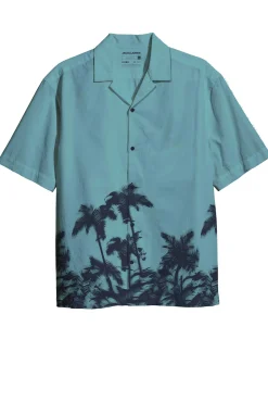 Jack & Jones Camisa Holgada Azul Medio Online