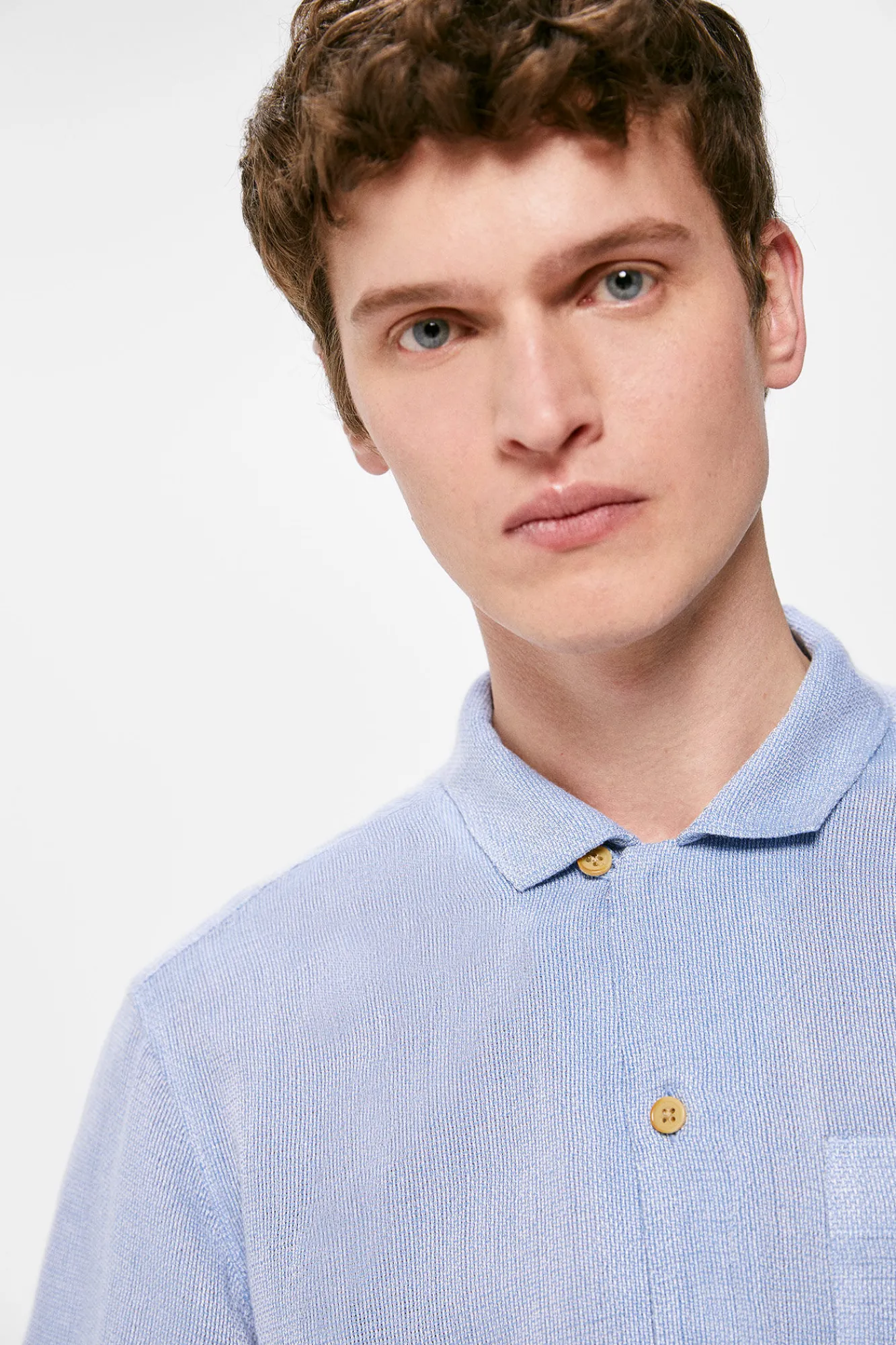 * Camisa Ligera Azul Claro New