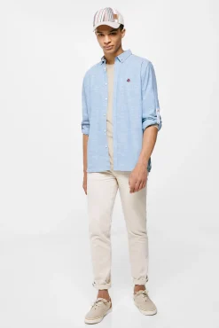 * Camisa Ligera Color Azul Best