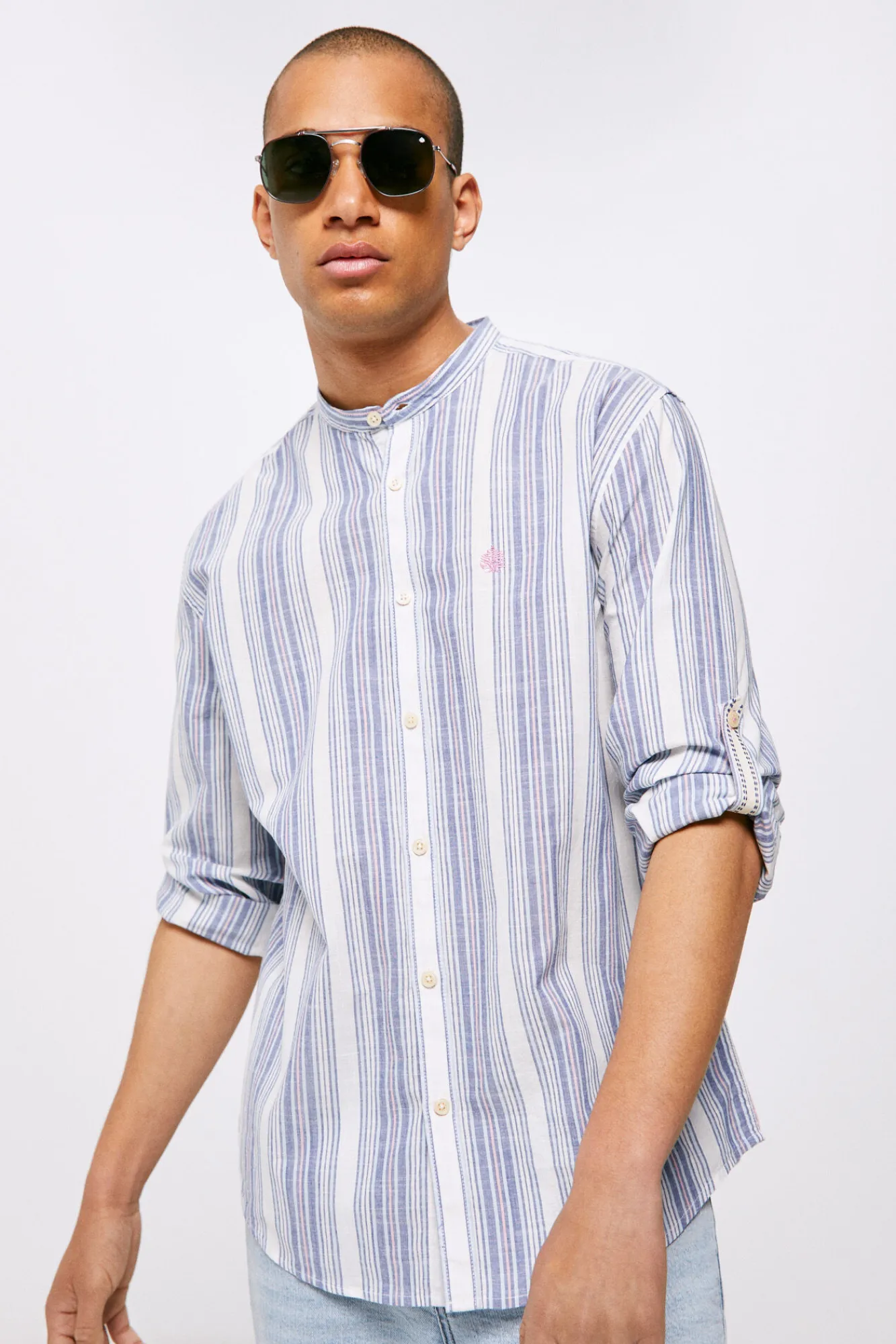 * Camisa Ligera Mao Azul Medio Hot