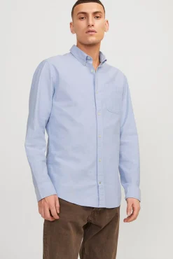 Jack & Jones Camisa Lisa Azul Claro Sale