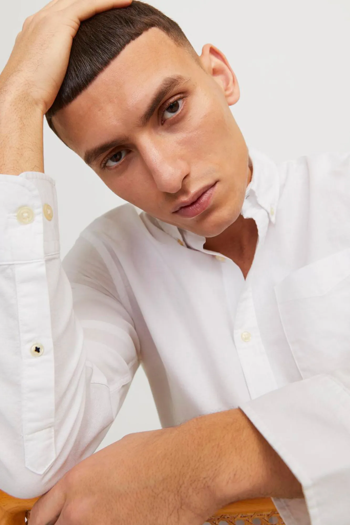 Jack & Jones Camisa Lisa Blanco