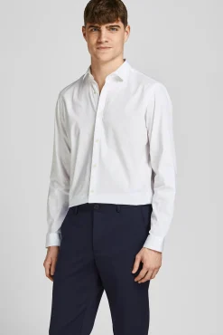 Jack & Jones Camisa Lisa Formal Blanco Best