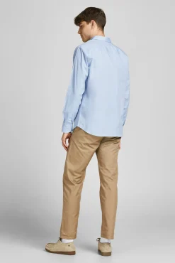 Jack & Jones Camisa Lisa Formal Azul Claro Clearance