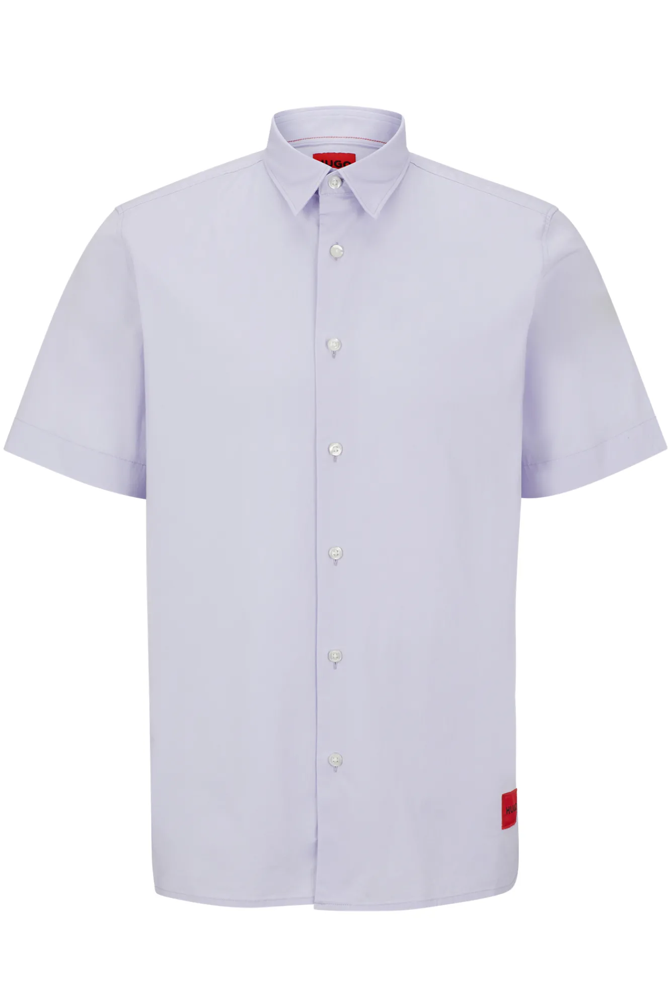 HUGO Camisa Manga Corta Morado Discount