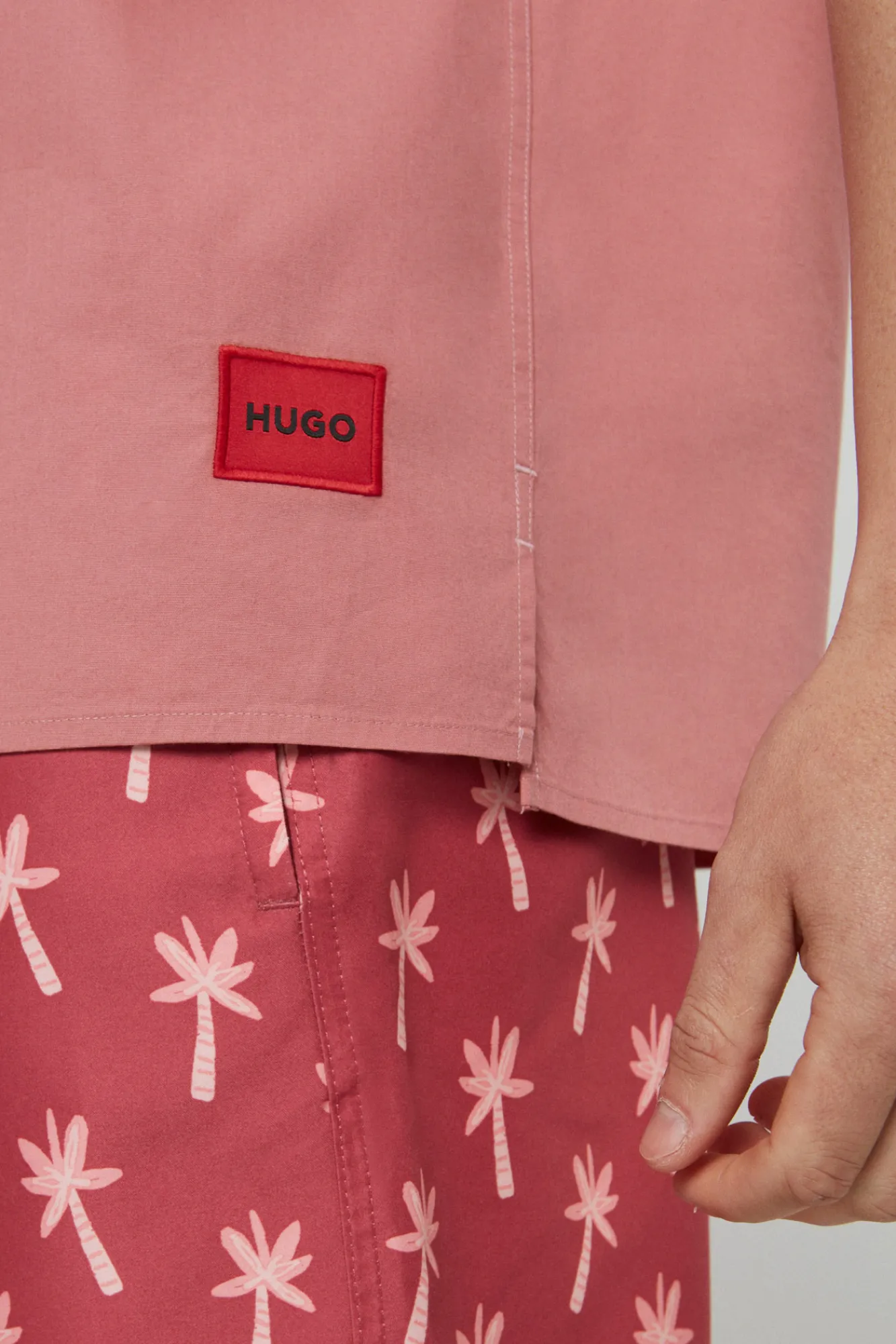 HUGO Camisa Manga Corta Rosa New
