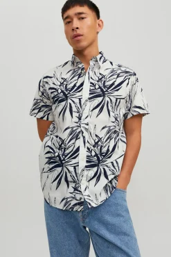 Jack & Jones Camisa Manga Corta Blanco Hot