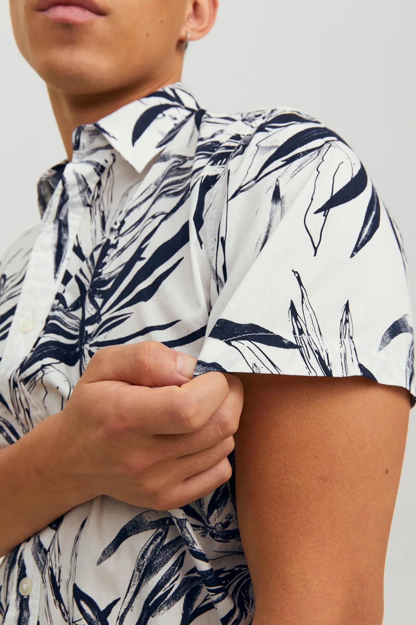 Jack & Jones Camisa Manga Corta Blanco Hot