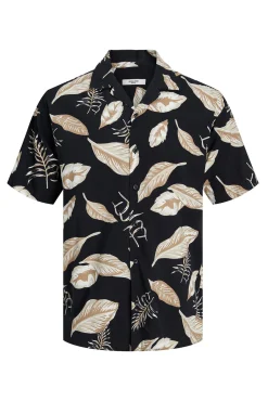 Jack & Jones Camisa Manga Corta Estampada Negro Best