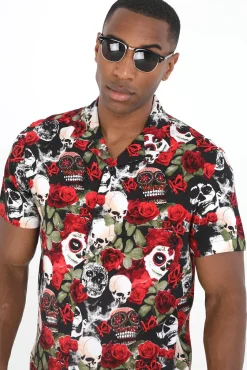 Brave Soul Camisa Manga Corta Y Estampada. Multicolor Discount