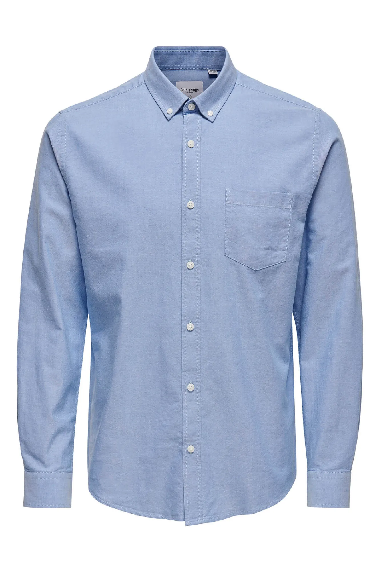 Only & Sons Camisa Oxford Azul Claro Discount