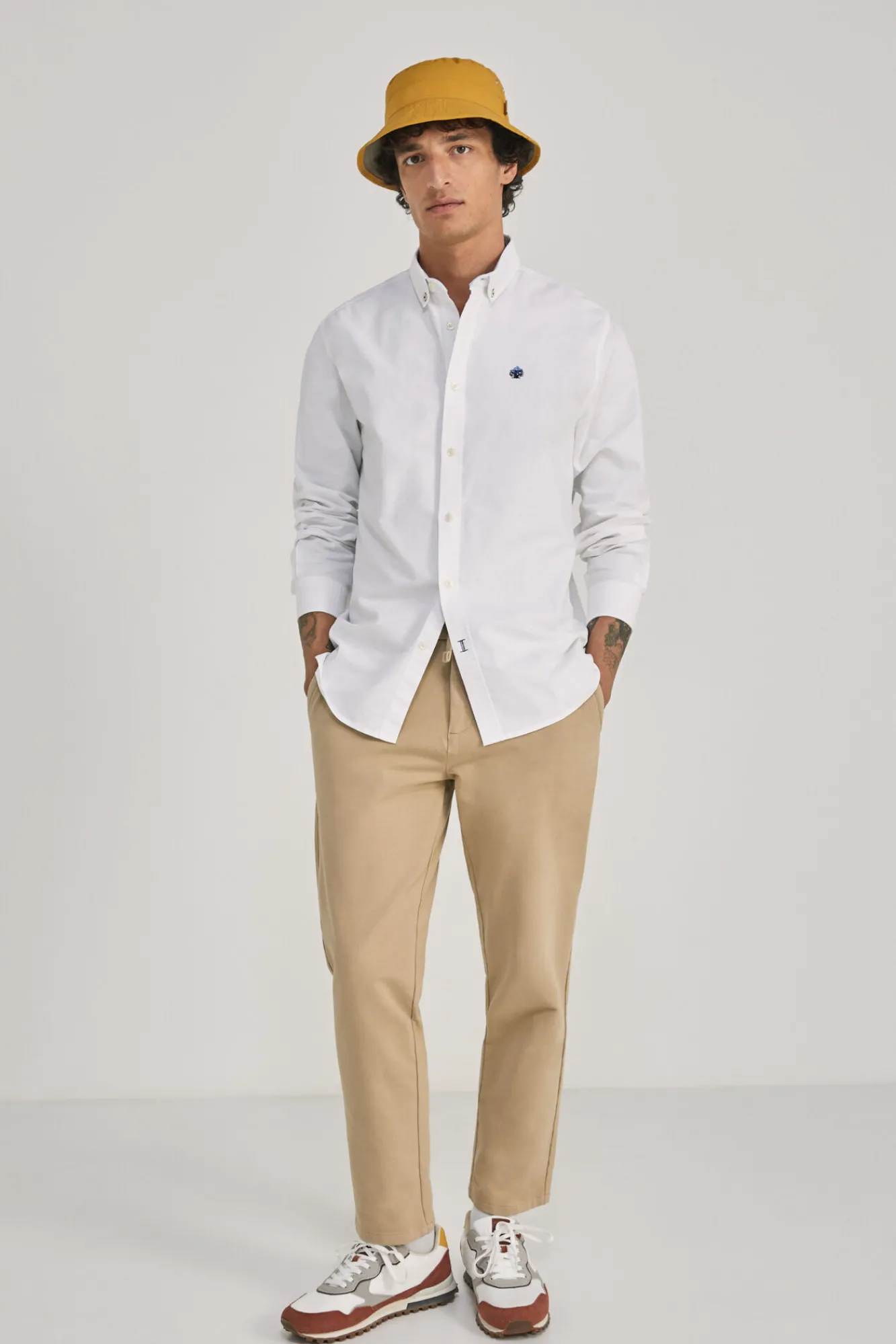 * Camisa Oxford Color Blanco