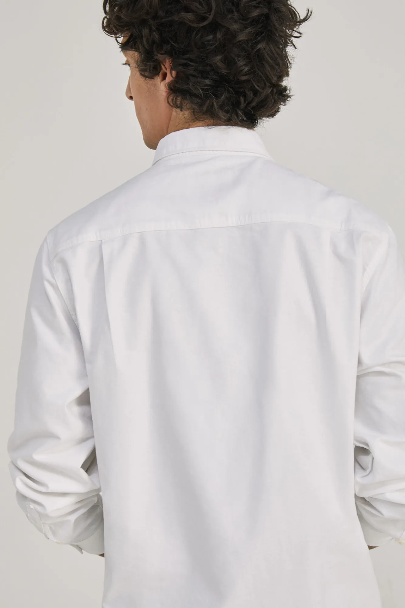 * Camisa Oxford Color Blanco