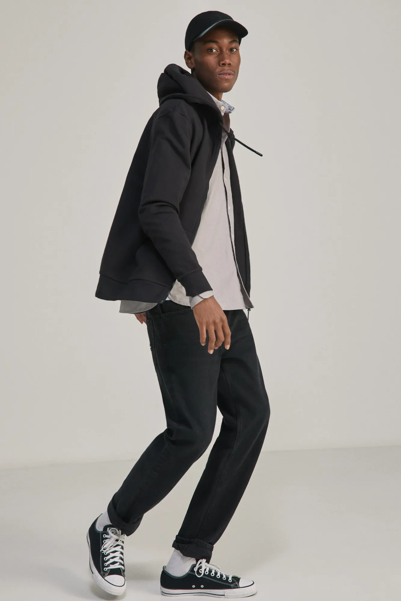 * Camisa Oxford Color Gris Oscuro Clearance