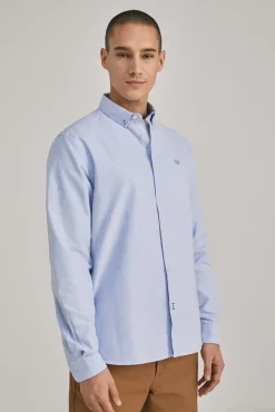 * Camisa Oxford Color Azul Claro Clearance