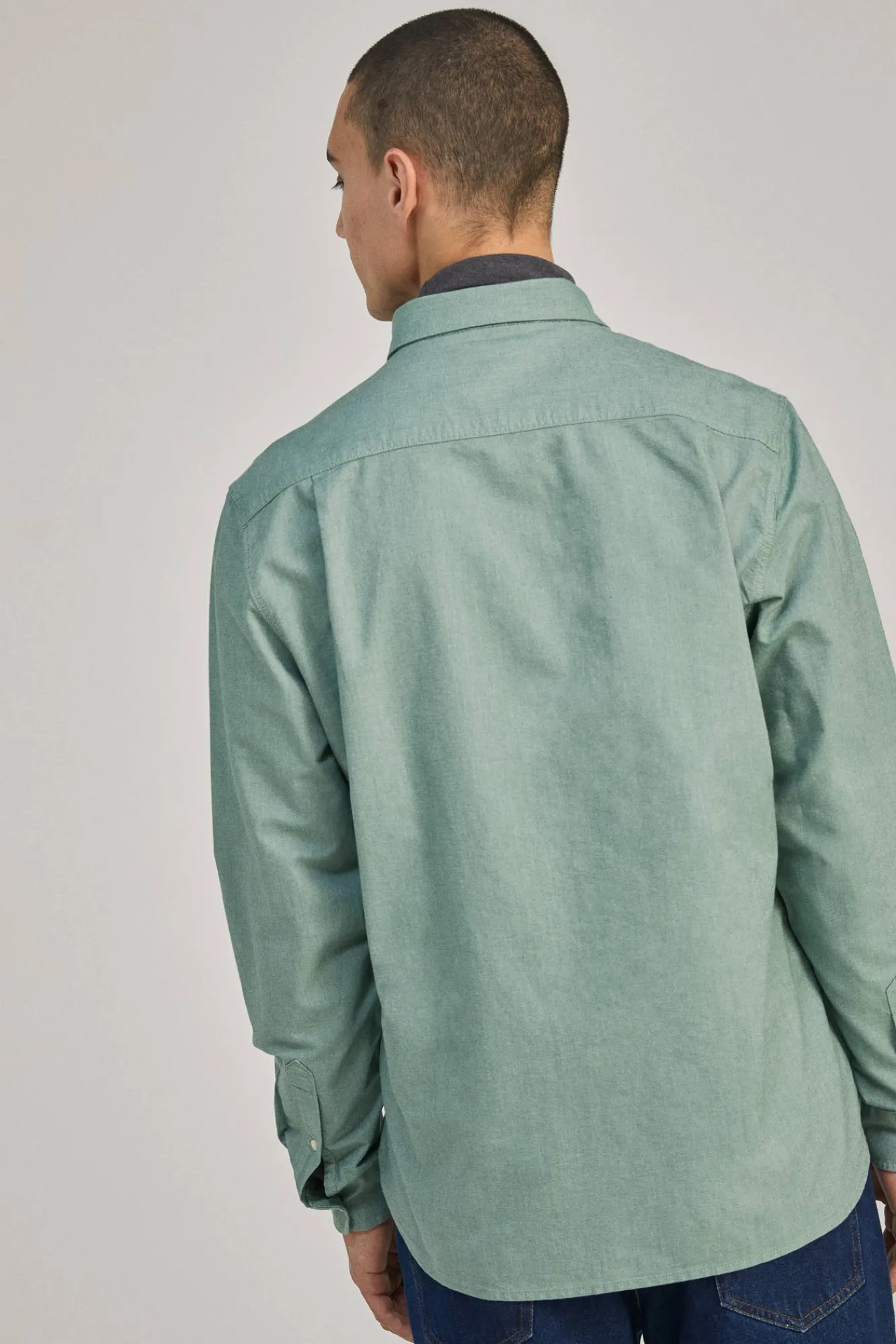 * Camisa Oxford Color Verde Sale