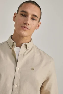 * Camisa Oxford Color Beige New