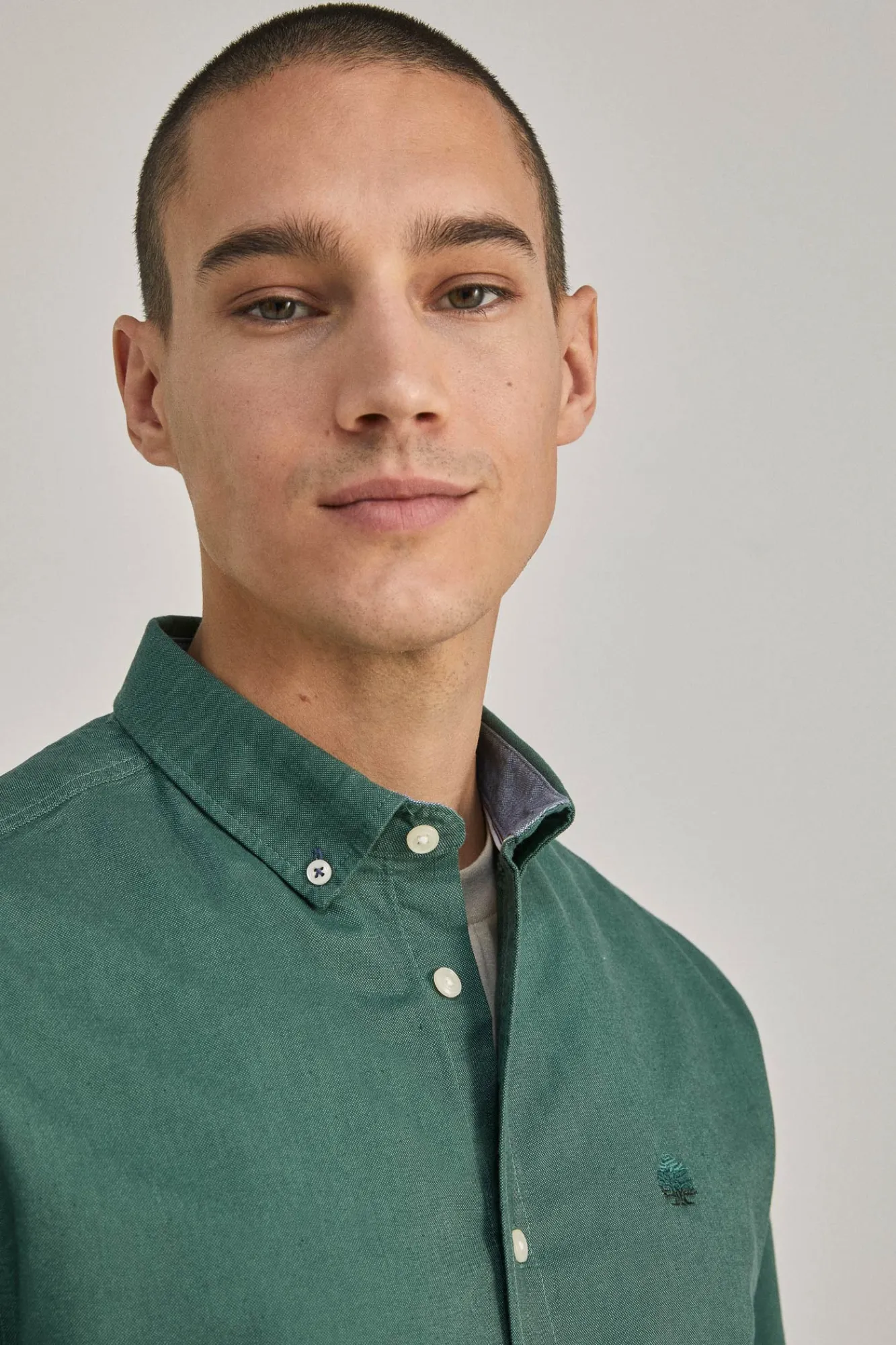 * Camisa Oxford Color Verde Best