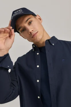 * Camisa Oxford Color Azul Oscuro