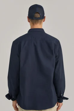 * Camisa Oxford Color Azul Oscuro