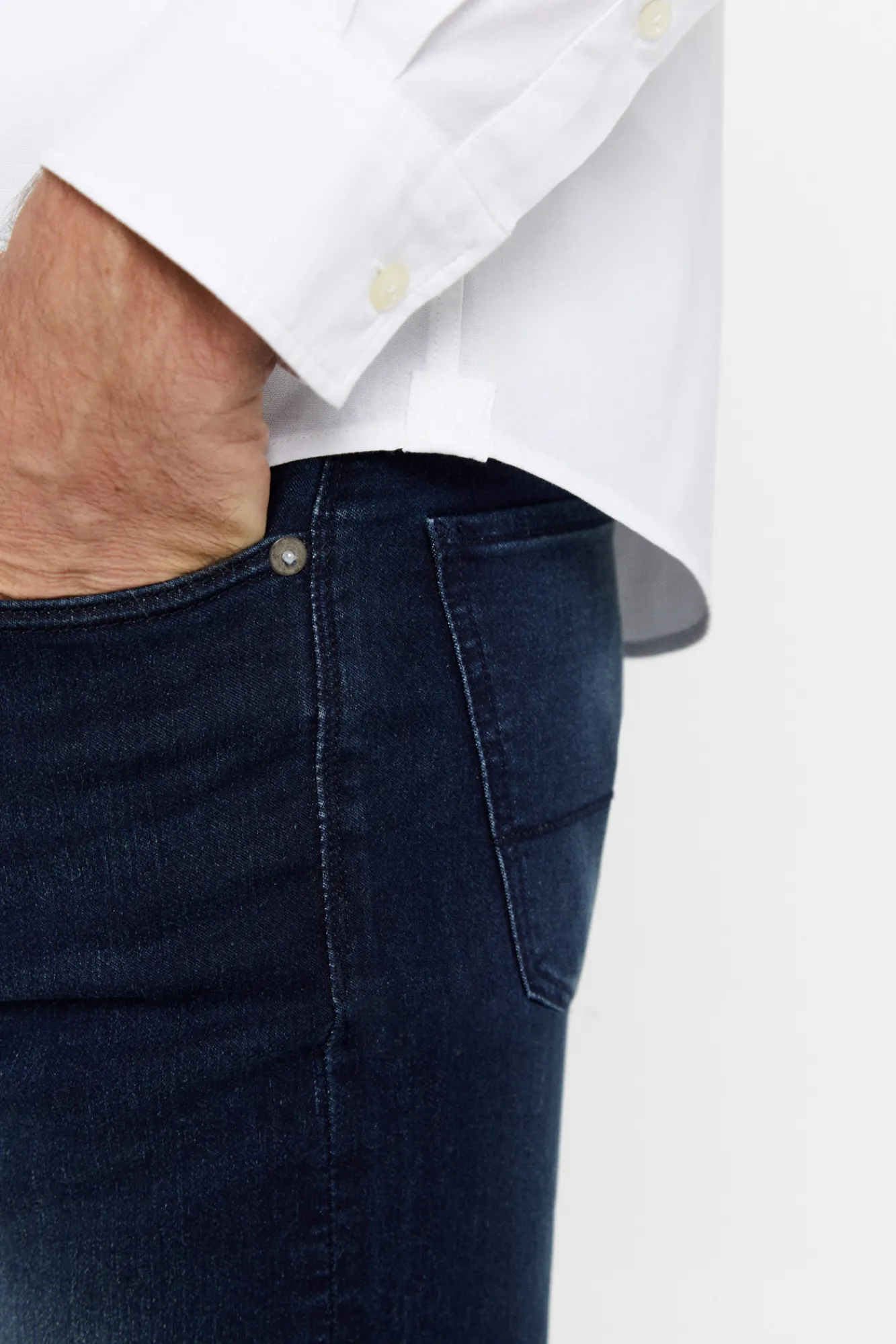 Cortefiel Camisa Oxford Liso Blanco Clearance
