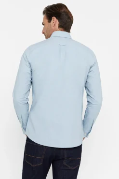 Cortefiel Camisa Oxford Liso Verde New