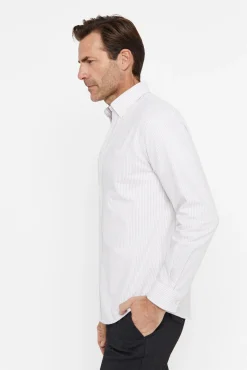 Cortefiel Camisa Oxford Rayas Beige Outlet