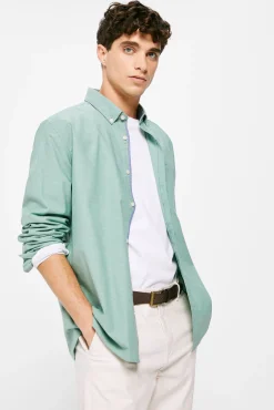 * Camisa Pintpoint Color Verde Hot